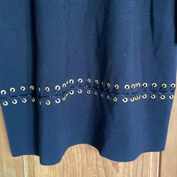 Tory Burch Harley black laced long sleeve wool sweater dress NWT - Picture 5 of 10